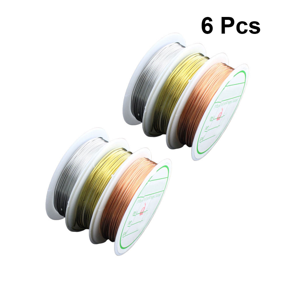 Copper Wire Roll - 6 рулонов цветной медной проволоки, гибкая,