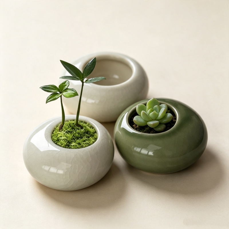 Миниатюрный цветочный горшок с – обзор и цена Bonsai Garden Art
